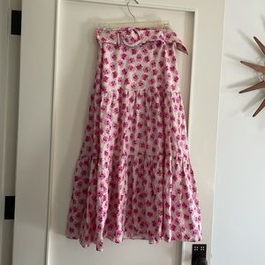 Zara skirt small belted long women’s flowy